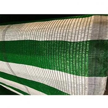 Malla de Ocultación Bicolor 100m x 3m Blanco y Verde
