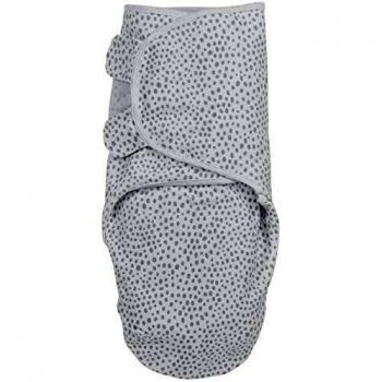 Saco de Puck Meyco Cheetah Gris Claro 1.0 TOG para Bebés (0-3 meses, Suave, Transpirable y Absorbente)
