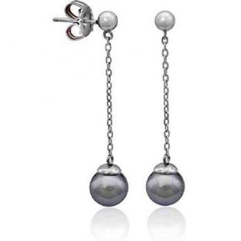 Majorica 16472.06.2.000.010.1 Pendientes Mujer Plata Perla Nuage Tamaño 8 x 42 mm