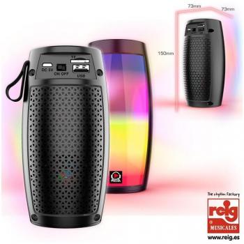 Altavoz Bluetooth Reig 5W USB 16x8,2x8,2cm