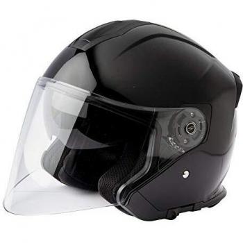Stormer casco jet Neo negro barnizado talla L
