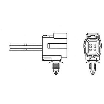 Sonda Lambda NGK 1334 para Mazda 323 F6, Sensor de Oxígeno de Alta Calidad