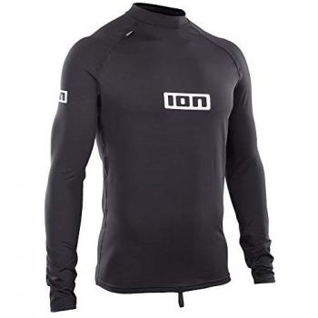 Ion Camiseta Promo Rashguard Negro Hombre Adulto con manga larga, protección UV, talla 46/XS