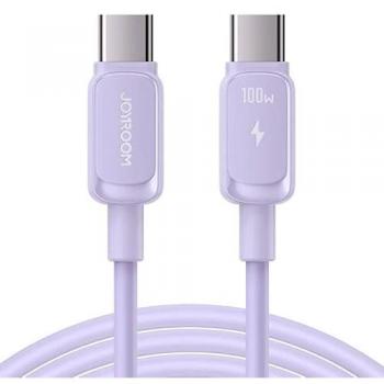 Cable USB-C a USB-C Joyroom Color Series 100W, 1.2m, Morado