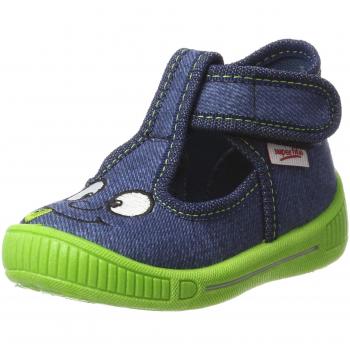 Superfit Boys' Bully Hi-Top Slippers, Blue