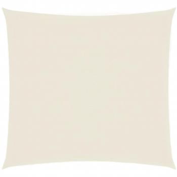 Toldo de vela cuadrado de tela oxford color crema 4.5x4.5 m