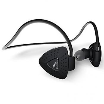 Sytech SY-X1233BT Auriculares Estereos Bluetooth Deportivos, Negro