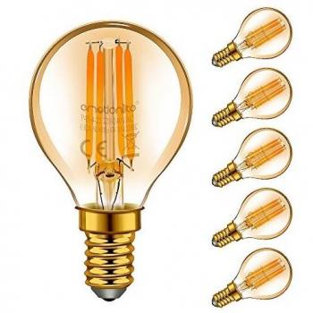 Emotionlite E14 LED Bombillas, bombillas de filamentos LED, 4W