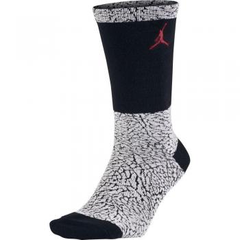 Nike Michael Jordan Ele Print Crew Calcetines, Hombre, Blanco