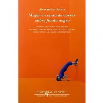 Mujer en cinta de correr sobre fondo negro (Los juncos salvajes
