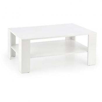 Mesa de Centro Houston 361, MDF Wotan Roble y Blanco, 110 x 65 x 53 cm, Diseño Angular