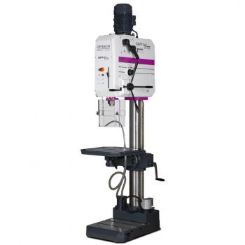 Taladro de engranajes Optimum DH 45 G - Modelo 3034255, potencia de 1.500 W, velocidad variable, capacidad de sujeción hasta 16 mm, diseño robusto y compacto, incluye mandril con