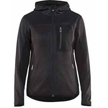 Chaqueta de trabajo de punto con capucha para mujer Blaklader - Gris antracita/Negro XXXL