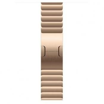 Correa de Apple Smartwatch Gliederarmband dorada, 42mm, tamaño ajustable 15-20 cm