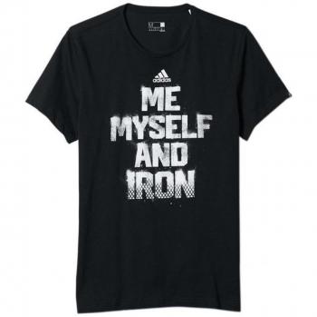 adidas Me Myself - Camiseta para hombre, color negro, talla M