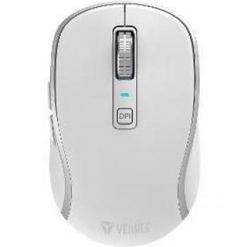 Ratón inalámbrico recargable YENKEE YMS 2085WE DUAL WiFi + Bluetooth, 5 botones, color blanco