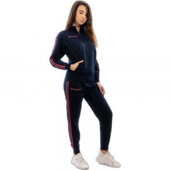 Givova Chándal Scuola S - Chándal de algodón de rizo Givova, compuesto por chaqueta y pantalón, tejido suave y cómodo, ideal para entrenamiento y uso diario, diseño moderno y deportivo