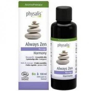 Physalis Always Zen Harmony Aceite de Masaje Ecológico 100 ml