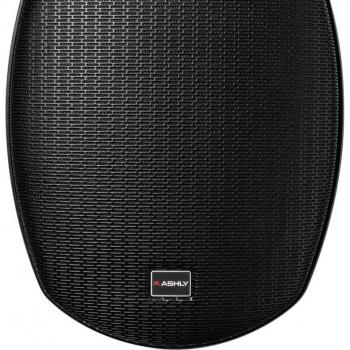 Ashly AW8.2T+ 8 2-Way 70W Indoor/Outdoor Wall Mount Speaker, Black, Pair