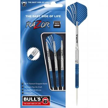 Bull 's Razor R3 Steel Dart, Negro/Plata, 23 g