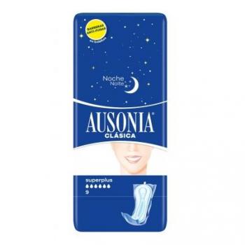 Compresas Nocturnas Clásicas Ausonia, 10 unidades