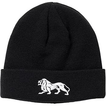 Lonsdale Ravenstown Unisex Beanie Hat - Black/White