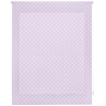 Estor Enrollable Premium Morado con Motas Blancas - 130x180 cm - Elegante y Práctico