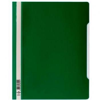 Durable 257005 Carpeta con tapa transparente, extra ancha, 50 piezas, verde