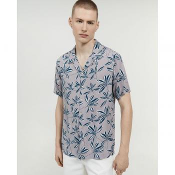 Camisa fluida estampada de hombre Sfera