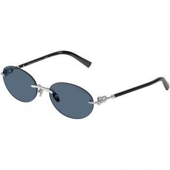 Gafas de Sol Tiffany & Co. TF3104D Ajuste Asiático 600180 Plateadas para Mujer Tamaño 56