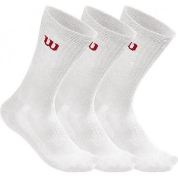 Calcetines Wilson Crew para Hombres (Pack de 3 pares) en color Blanco