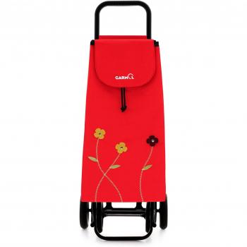 Garmol 230G4 FB C654 Carro de Compra 4 Ruedas, Tela, Rojo, 40x27x105 cm