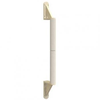 Poste rascador de pared para gatos vidaXL 109 cm sisal, color gris claro, gris oscuro y crema
