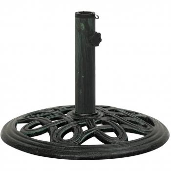 vidaXL Umbrella Base Green 40x40x32 cm Cast Iron