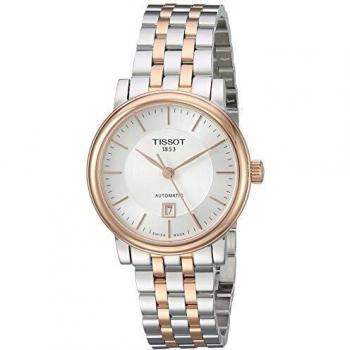 Tissot Carson Premium Automatic Women's Watch - 30mm Stainless Steel with Rose Gold PVD