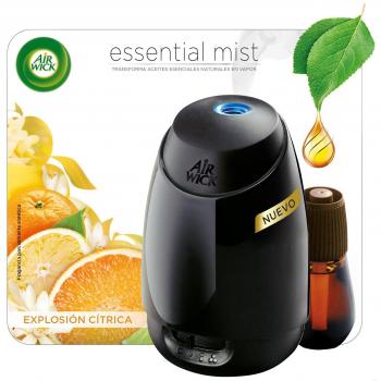 Air Wick Essential Mist - Ambientador Difusor con Recambio, Aroma Explosión Cítrica, Pack de 1 Aparato y 1 Recambio de 20 ml