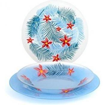 Pasabahce Tropic vajilla 18 pzs, vidrio.
