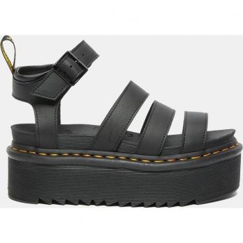 Dr. Martens Women's Blaire Quad Sandals, Flat Sandals, Black, Size: 8 Medium US