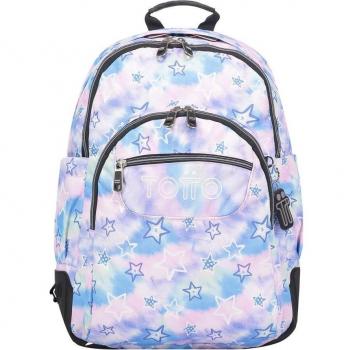 Mochila Escolar Galaxia Estrellada Crayoles Totto