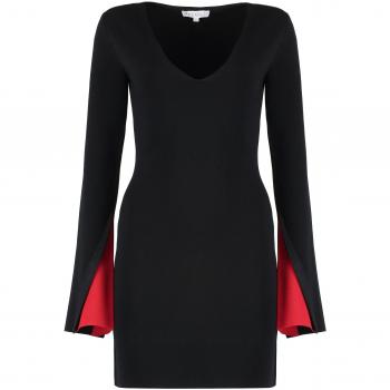 JW Anderson Women's Viscose Dress in Black | Size Medium | KW1229YN0309 Color 999