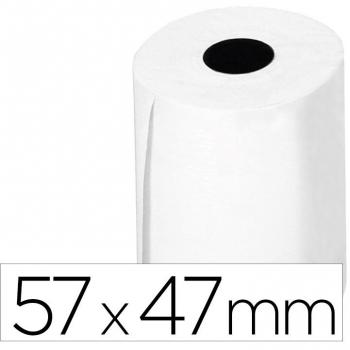 Rollo sumadora térmico Q-connect 57 mm ancho x 47mm diámetro para TPV