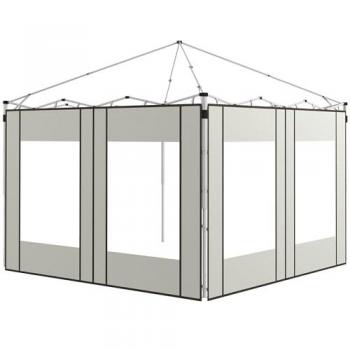 Outsunny Paredes Laterales para Carpa de 2 Paneles 295x195 cm, Tela Oxford, con 2 Ventanas, Repuesto para Carpas de 6x3 m y 3x3 m