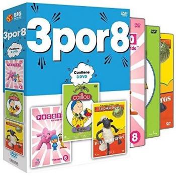 3 Por 8: Pocoyo+Caillou+Shaun