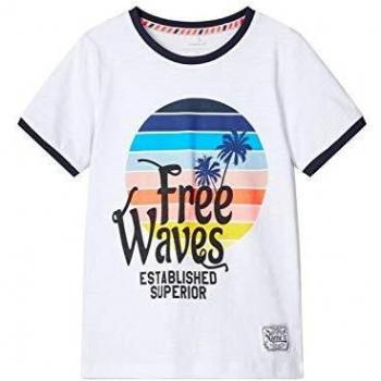 NAME IT Nkmdmtur SS Top Camiseta, Bright White, 122-128 para Niños