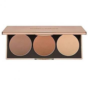 Paleta de Contorno Nude By Nature - Unisex, 1 pieza, Color Marrón Claro