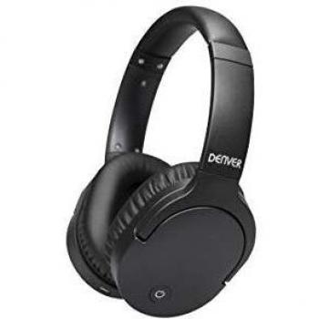 Denver BTN-207Black Auriculares de Diadema Inalambricos Bluetooth, Manos Libres, Carga hasta 10 Horas