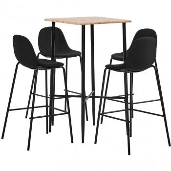 Bar Sets 5 piezas de tela negra