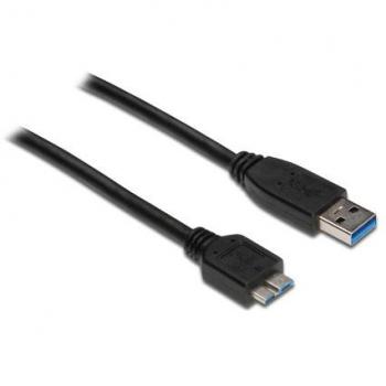 Cable USB 3.0 A a Micro B, negro, 0,2 m