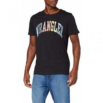 Wrangler Men's Short Sleeve Rainbow T-Shirt - Black