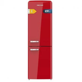 Frigorífico Combi Retro Cecotec Bolero CoolMarket 231L No Frost Rojo con Modo Fast Cooling 176,5 cm
